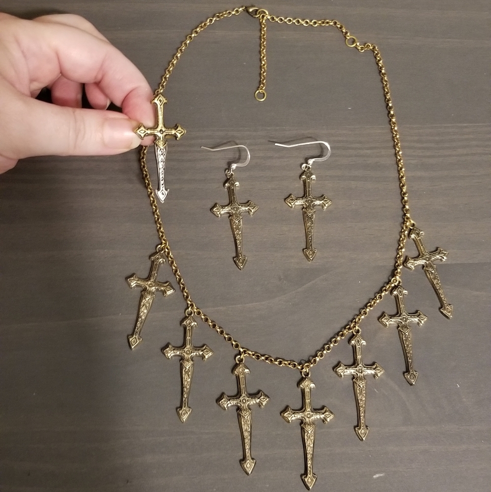 Custom Spell and the Gypsy Collective Warrior Girl Necklace, Sharing, DO NOT BUY